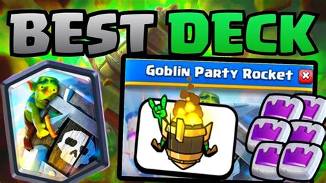 You can bait Snowball, Zap, Tornado, Arrows and Poison with Bats. . Best deck for goblin party rocket
